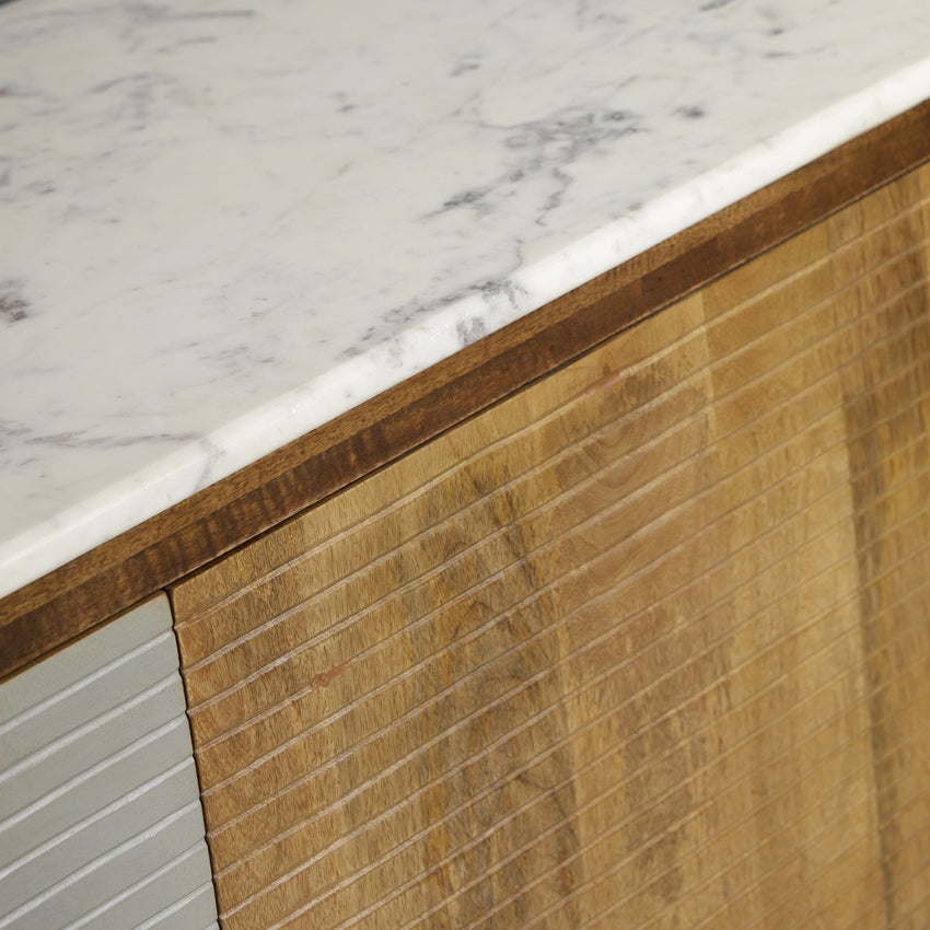 Aztec Solid Wood Cabinet - Fabuliv