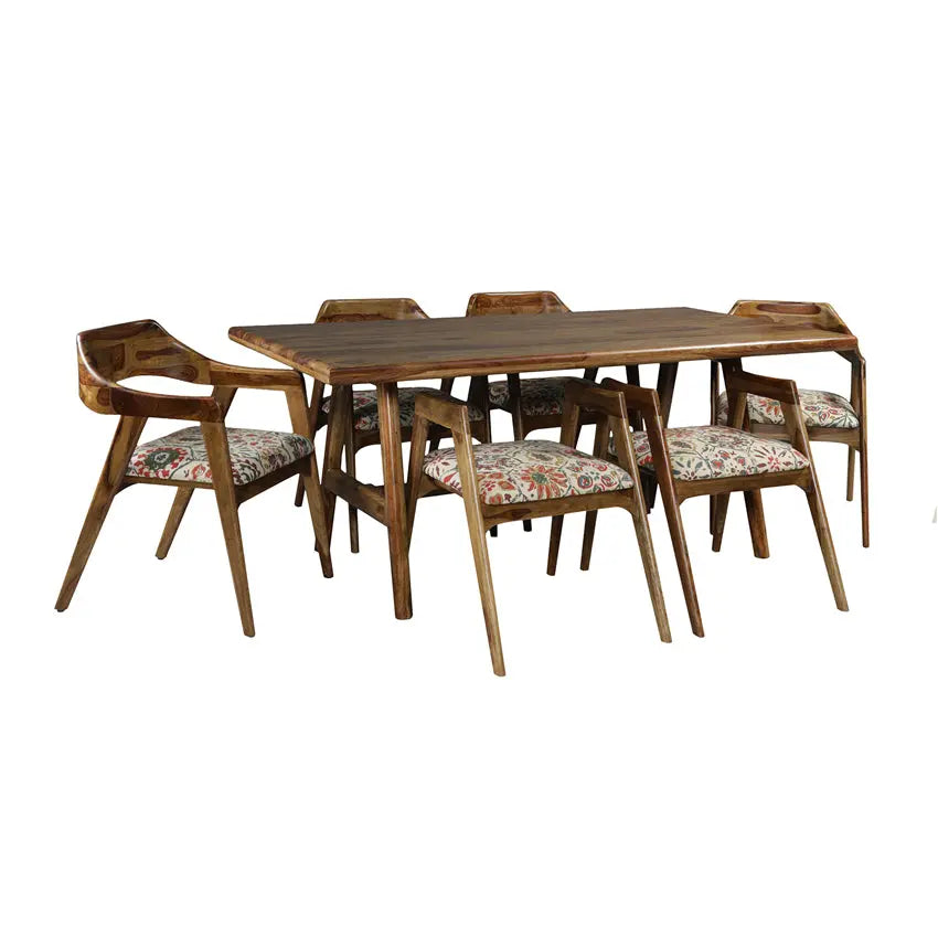 Tiziana Sheesham Wood 6 Seater Dining Set