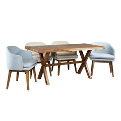 Sheesham Wood 6 Seater Dining Set with Live Edges