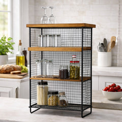 Country style floor shelf