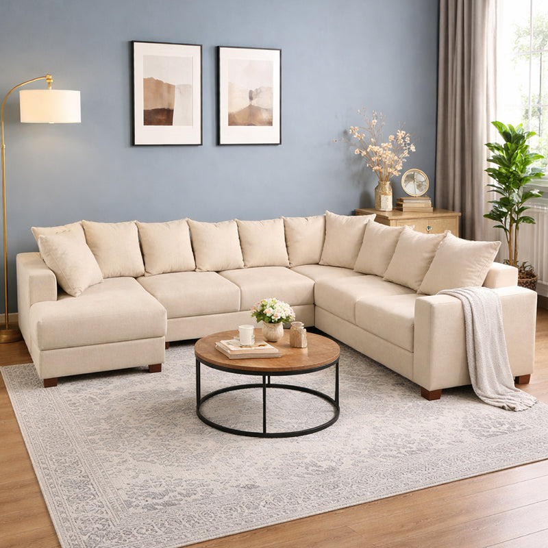 Striado Upholstered Sofa With Chaise Sectional