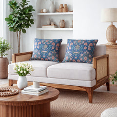 Arbor Rattan Sofa 2 Seater Textured Ivory