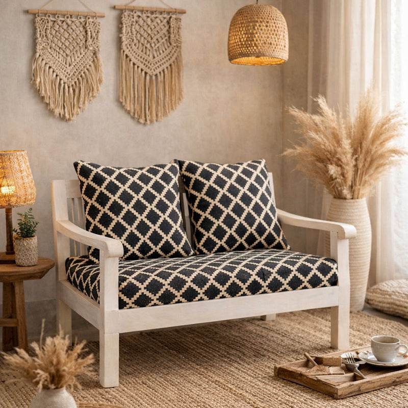 Moroccan coal Two seater Sofa