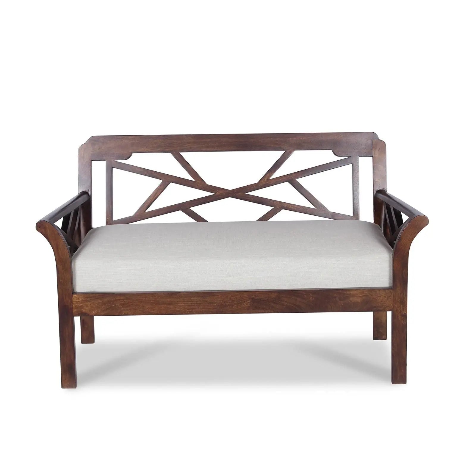 Alice Solid Wood Two Seater Sofa