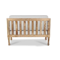 Olivia Solid Wood Hand Carved Two Seater Sofa