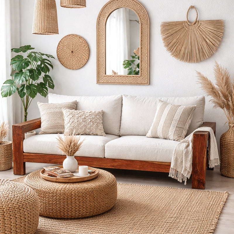 Trissino Solid Wood Two Seater Sofa