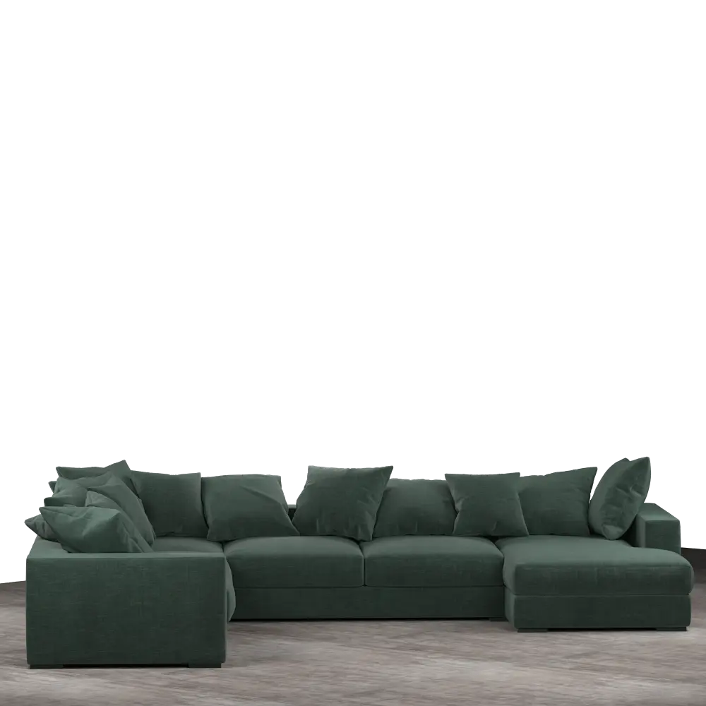 Striado Upholstered Sofa With Chaise Sectional