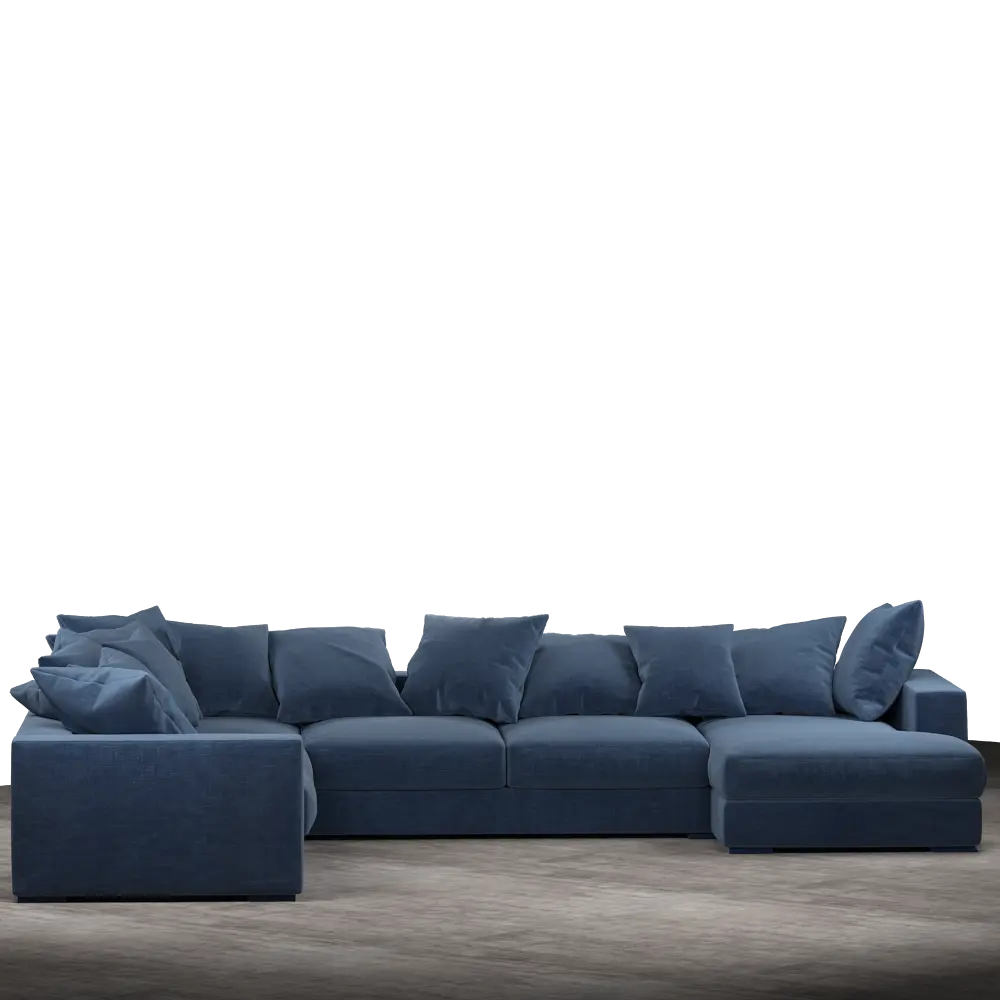 Striado Upholstered Sofa With Chaise Sectional