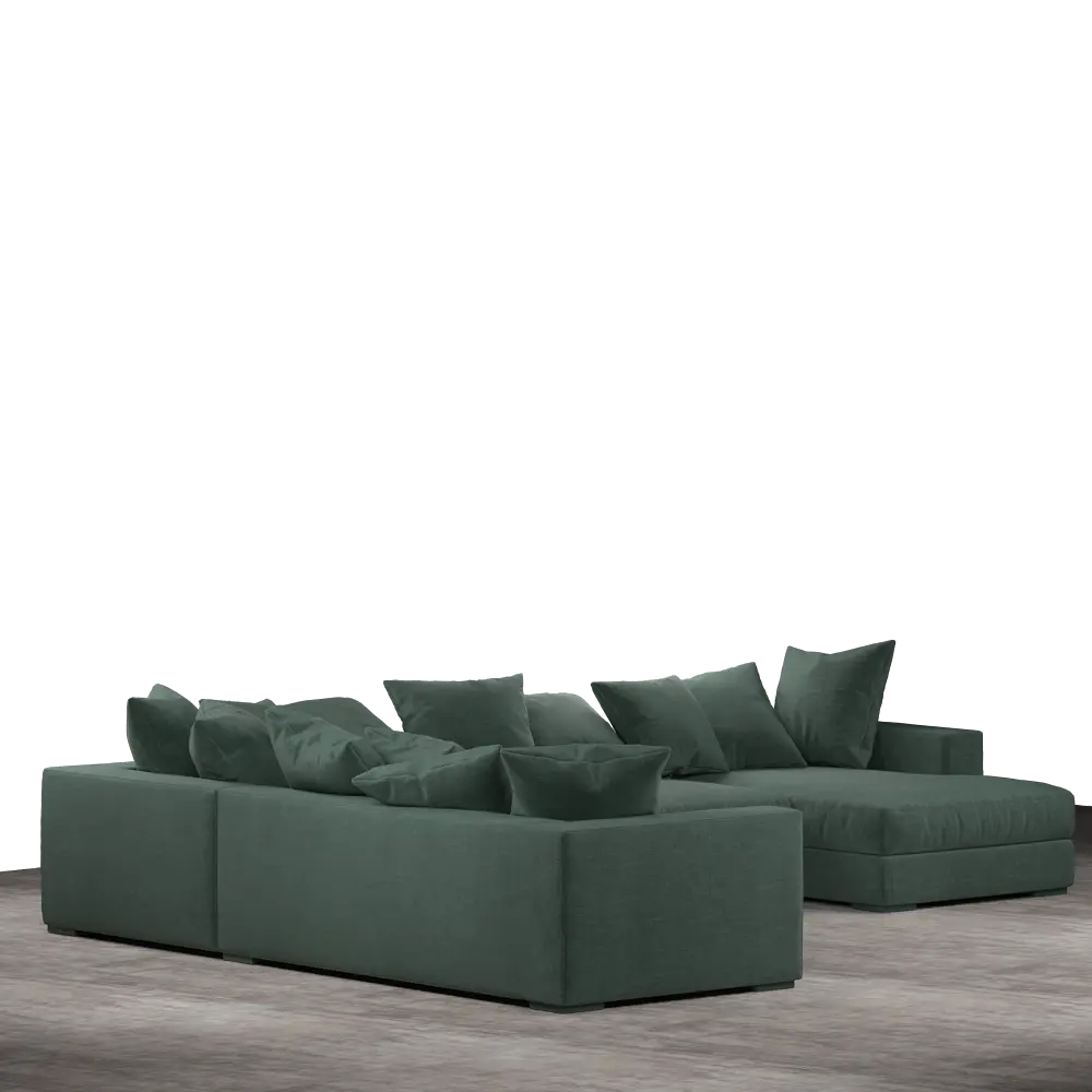 Striado Upholstered Sofa With Chaise Sectional