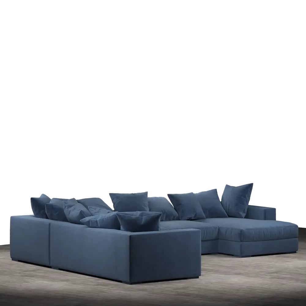 Striado Upholstered Sofa With Chaise Sectional