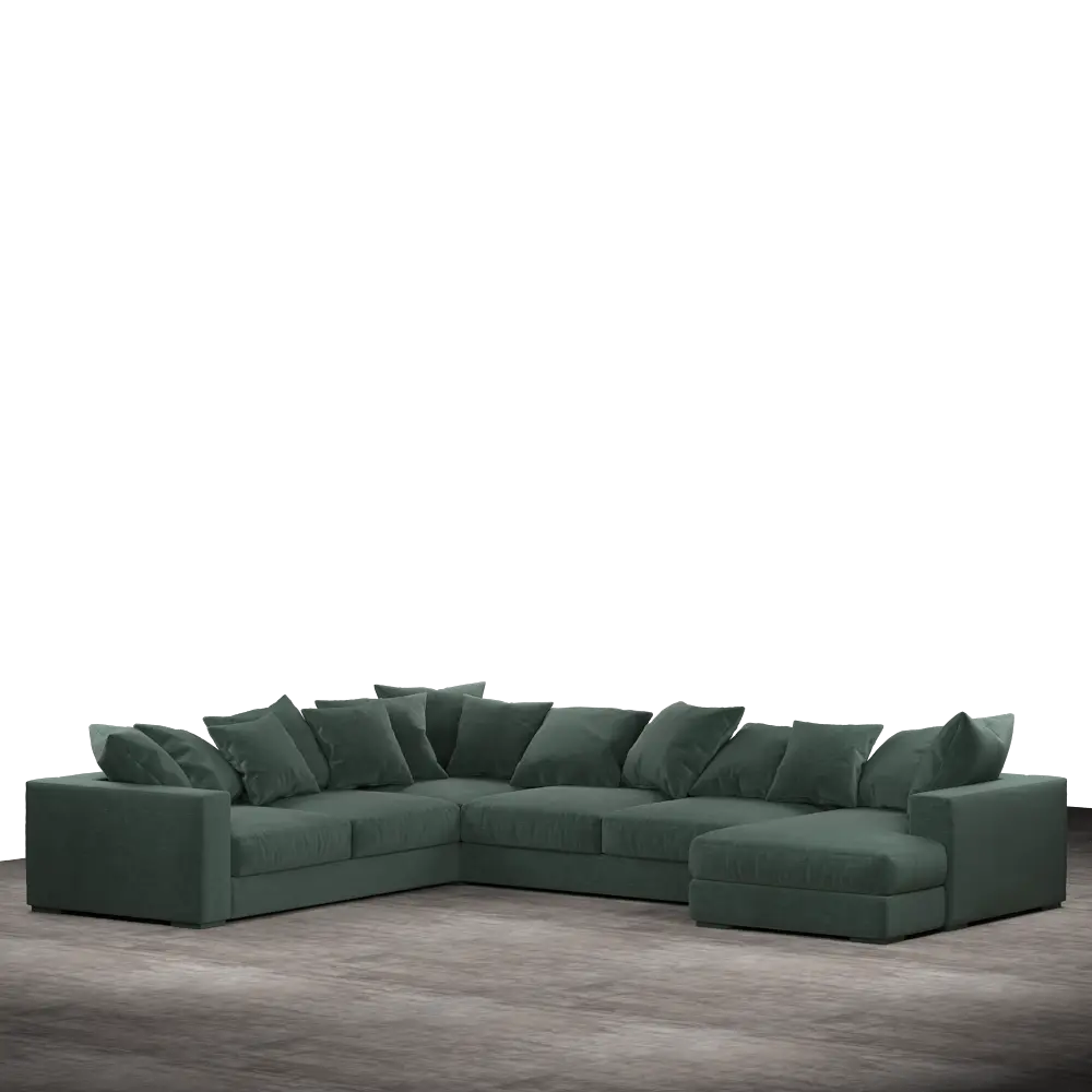 Striado Upholstered Sofa With Chaise Sectional