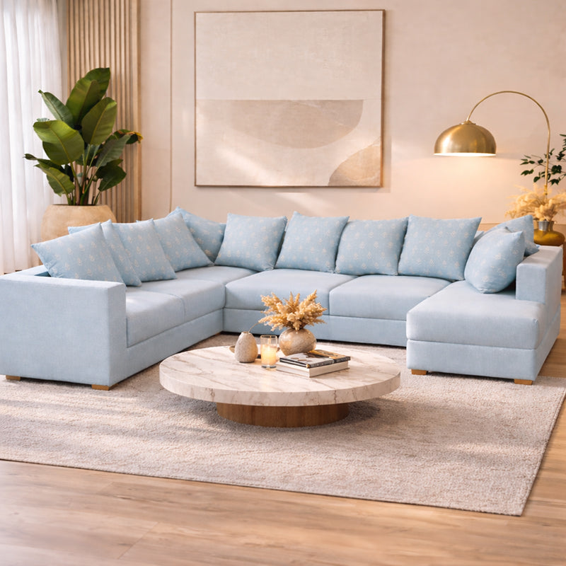 Grayson Upholstered Sofa With Chaise Sectional
