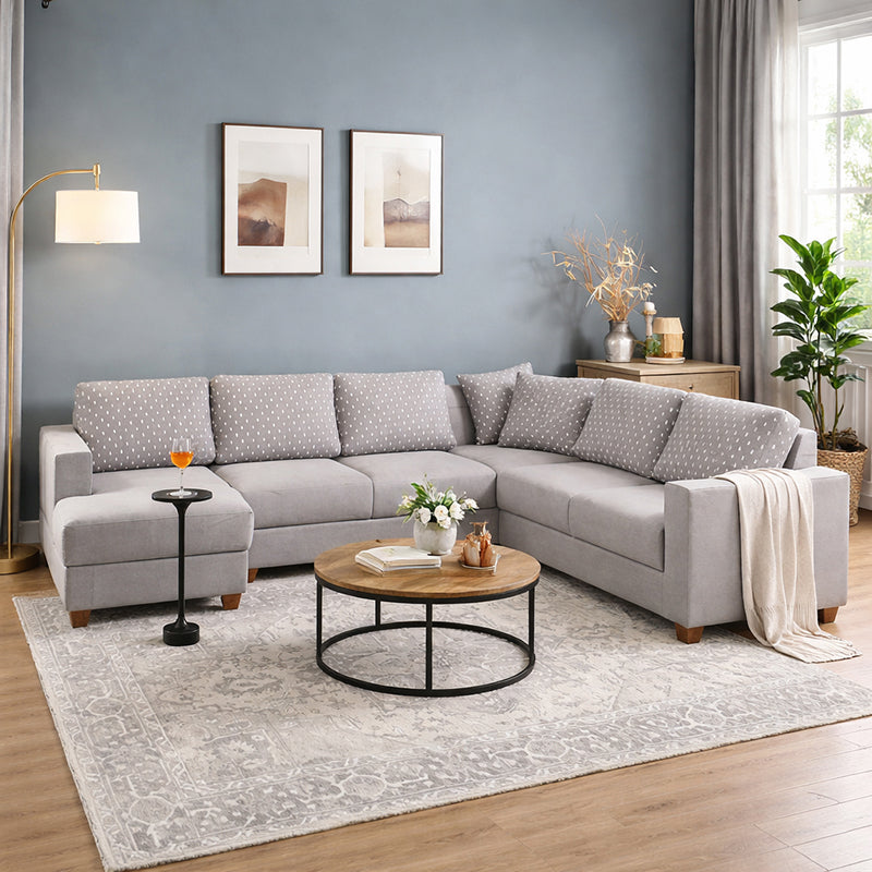 Hadrian Upholstered Sofa With Chaise Sectional