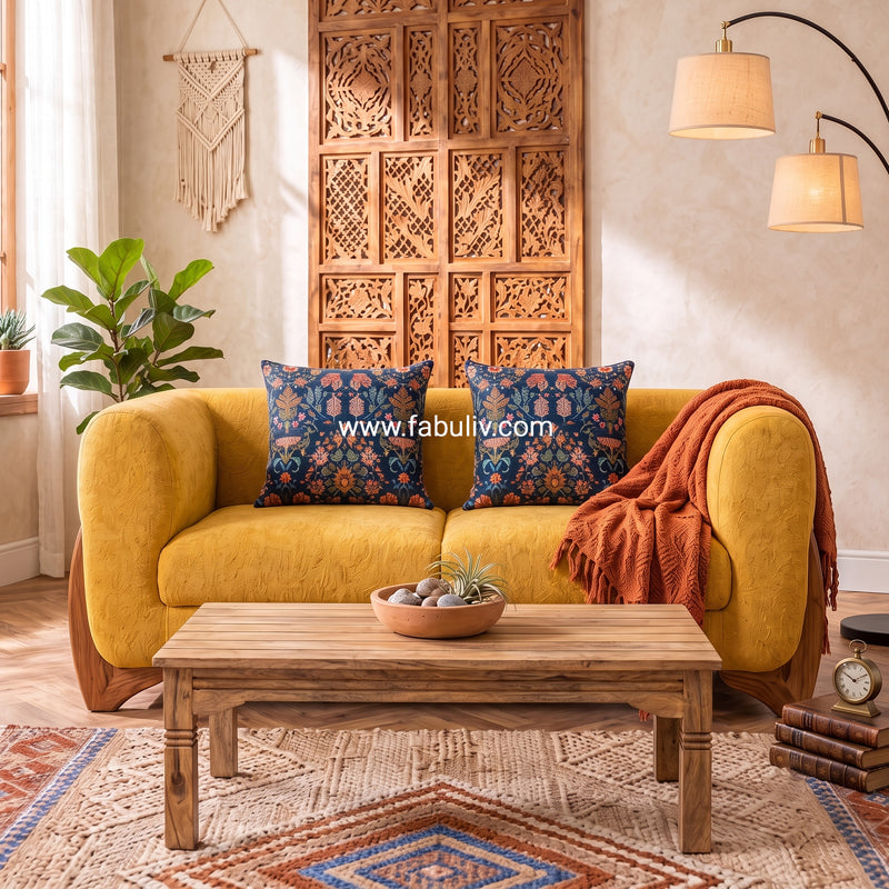 Cheshire 2 Seater Sofa in Mustard Color