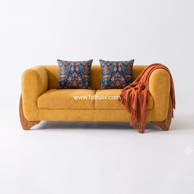 Cheshire 2 Seater Sofa in Mustard Color