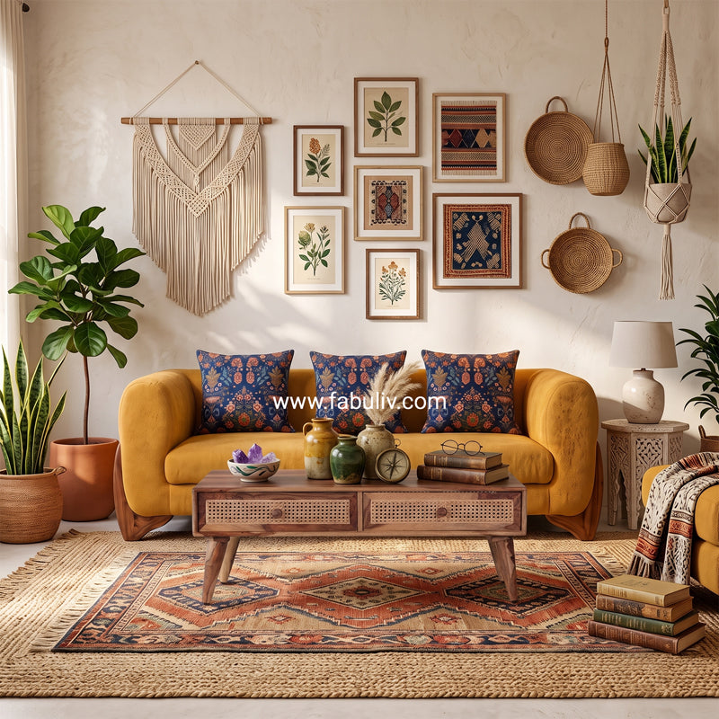 Cheshire 3 Seater Sofa in Mustard Color