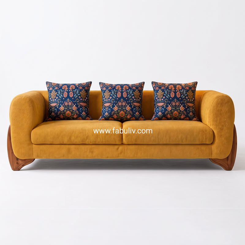 Cheshire 3 Seater Sofa in Mustard Color
