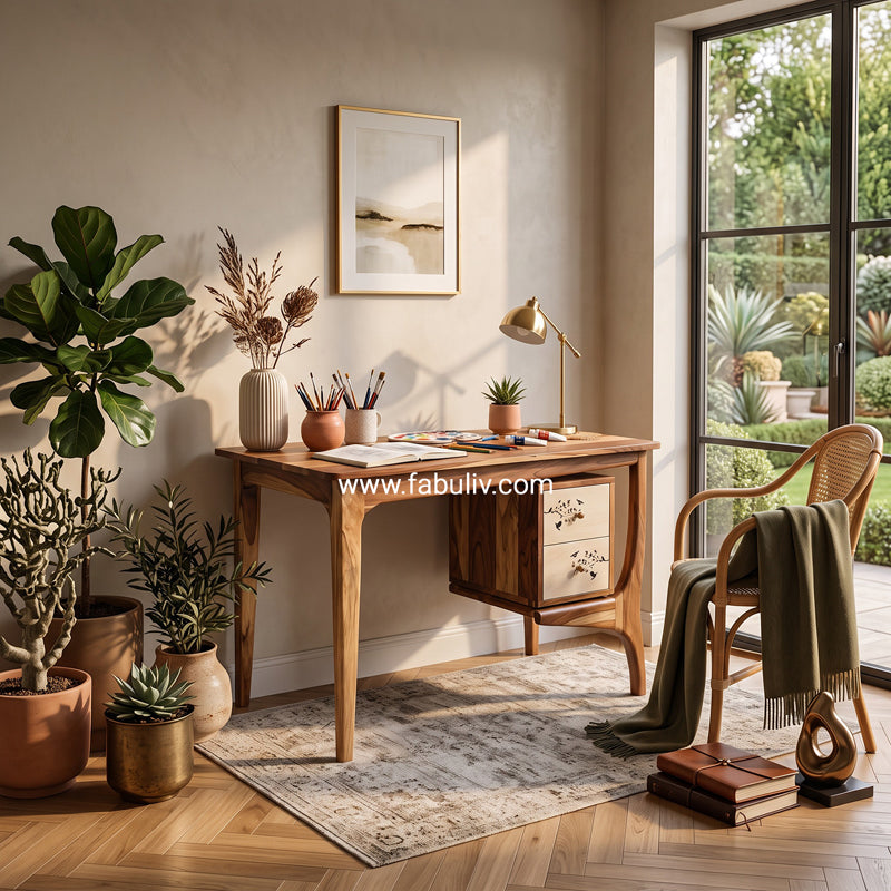 Adavaya Study Table With Hand Painting