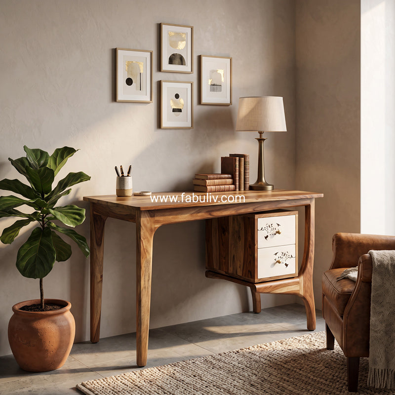 Adavaya Study Table With Hand Painting