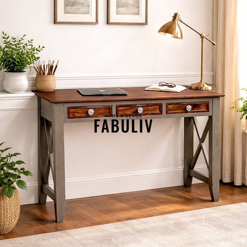 Hank Solid Wood Study Table