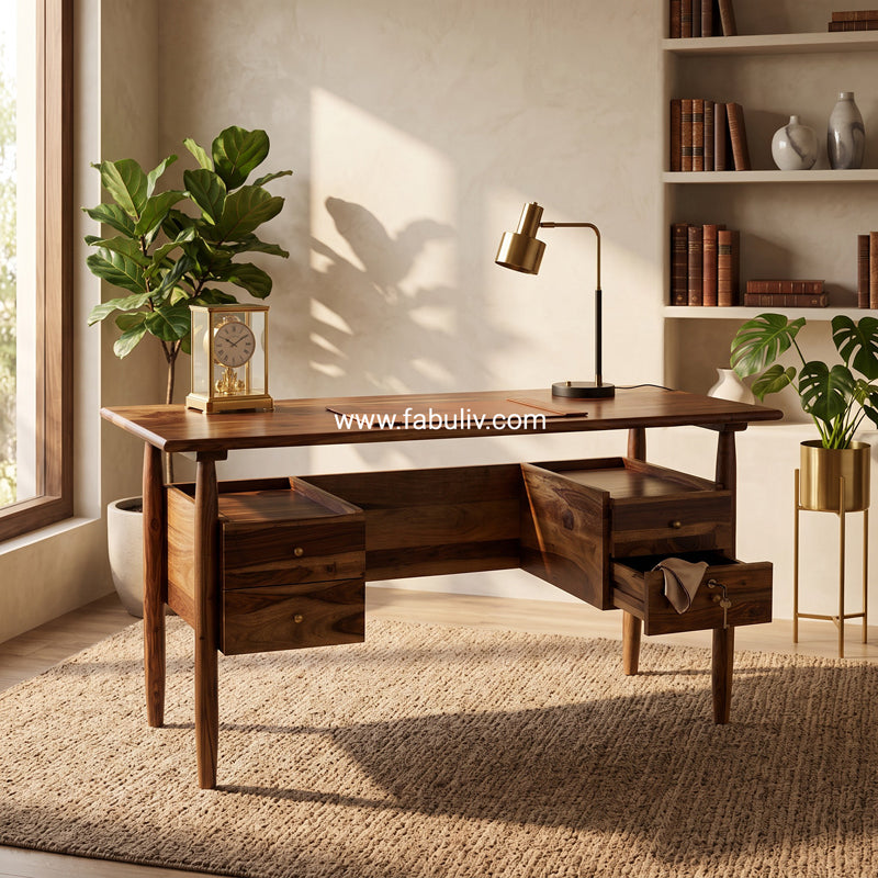 Alvaro Sheesham Wood Study Table