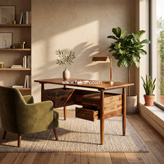 Alvaro Sheesham Wood Study Table