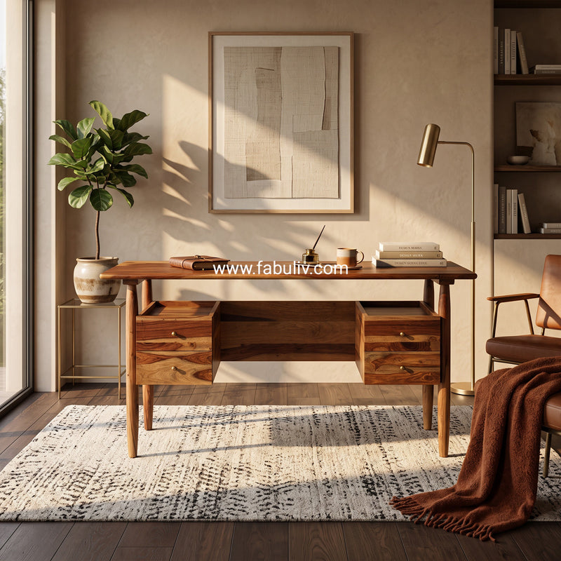 Alvaro Sheesham Wood Study Table