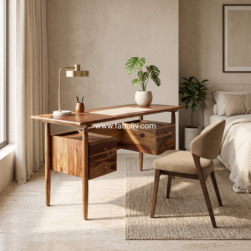 Alvaro Sheesham Wood Study Table