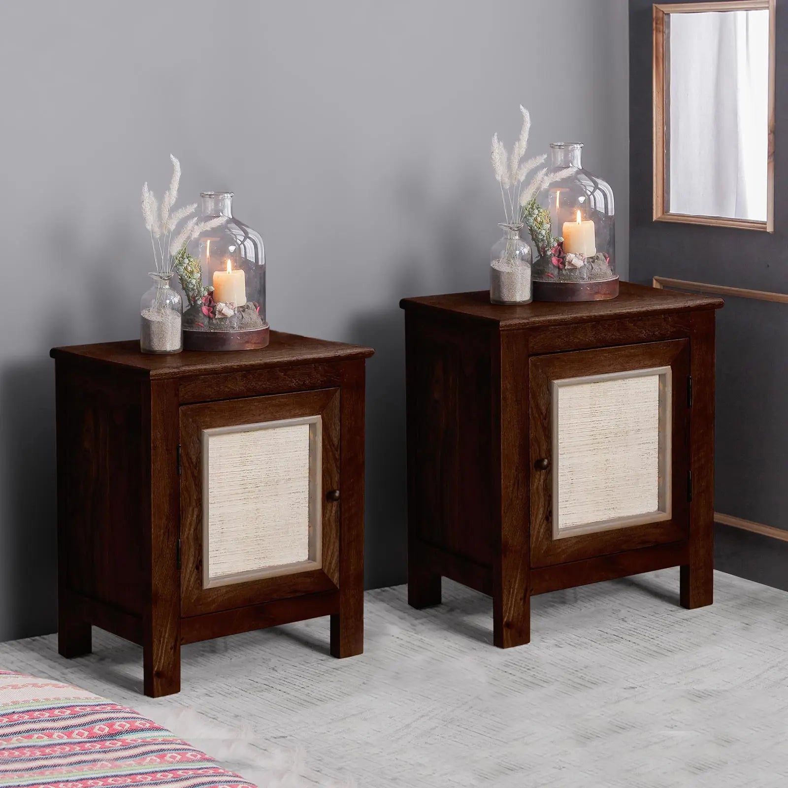 Horace Solid Wood Bedside Table