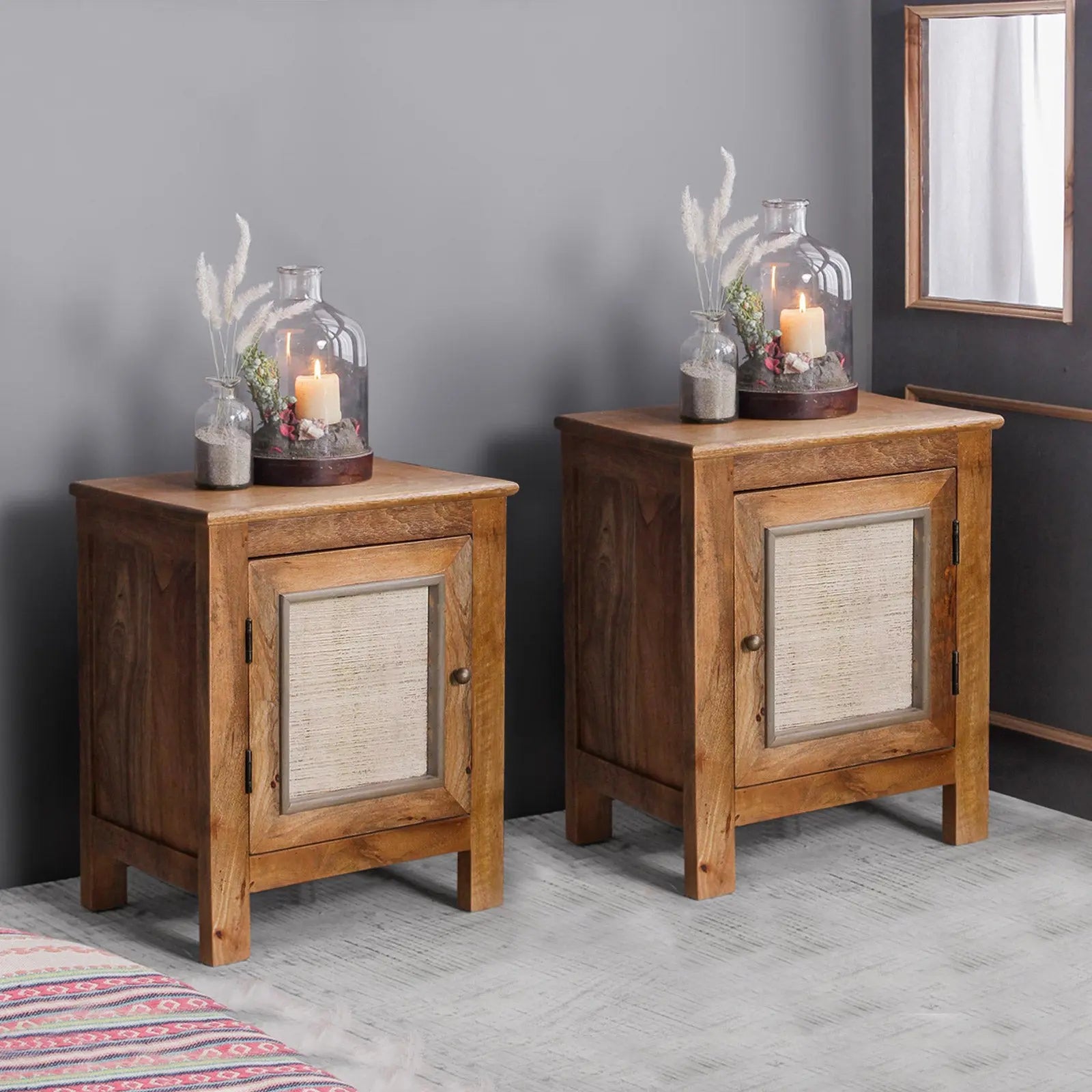 Horace Solid Wood Bedside Table