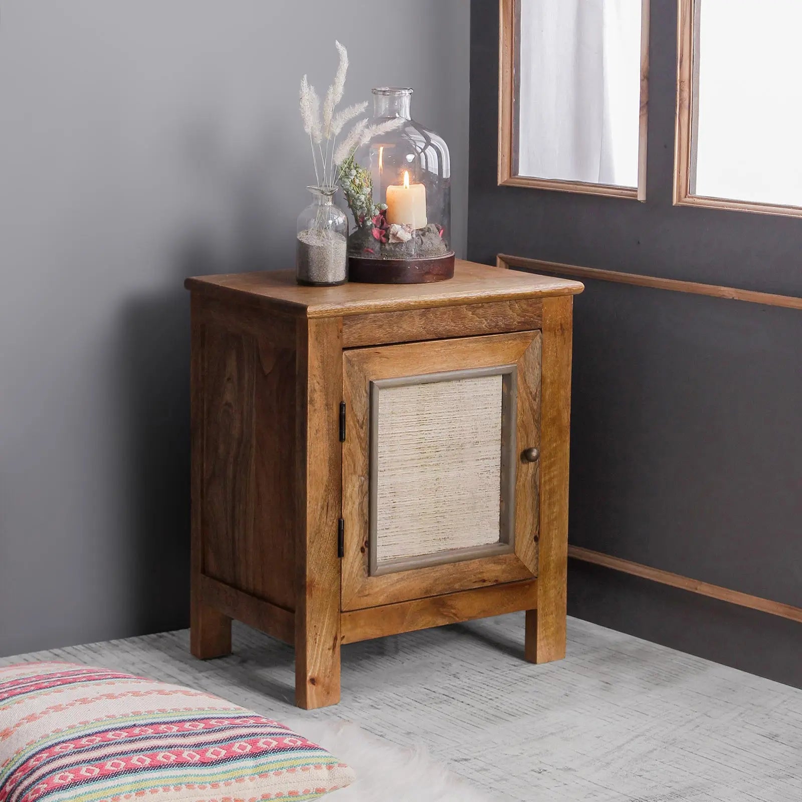 Horace Solid Wood Bedside Table