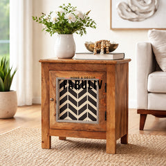 Kylian Solid Wood Bedside Table