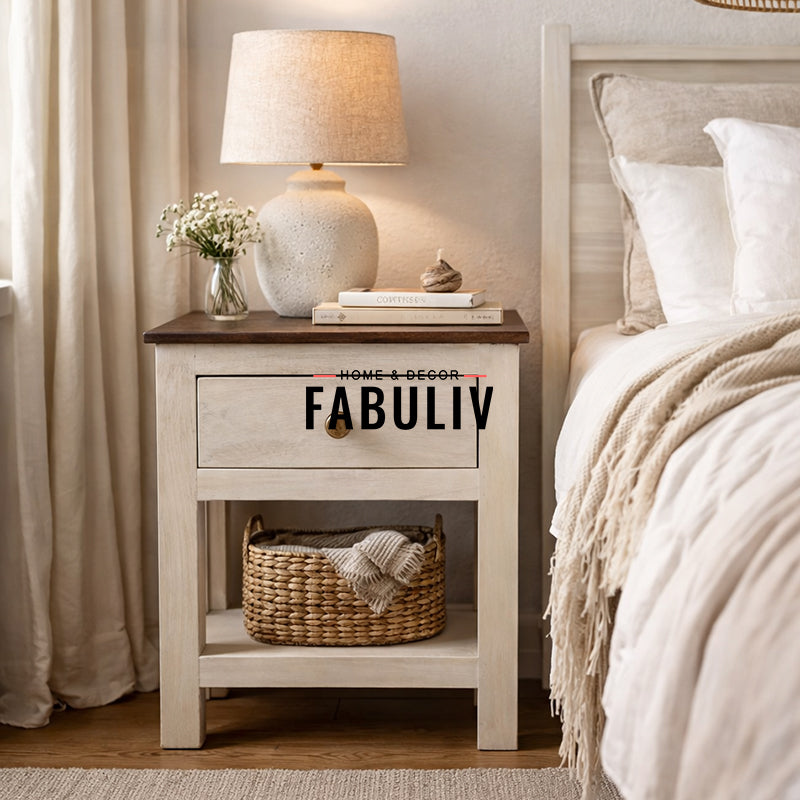 Margot Solid Wood Bedside Table