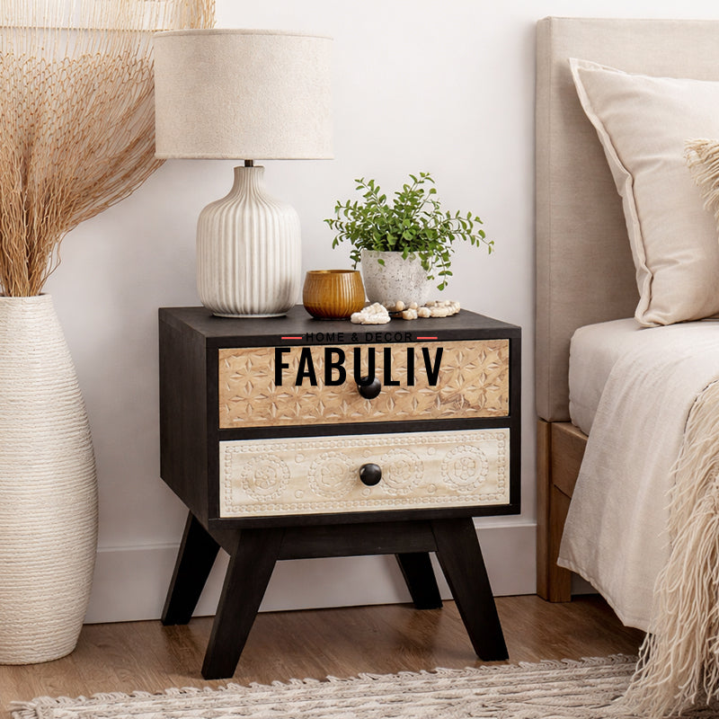 Black Beauty Bedside Table