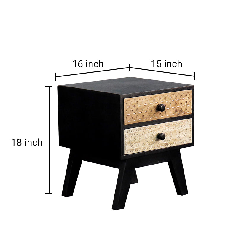 Black Beauty Bedside Table