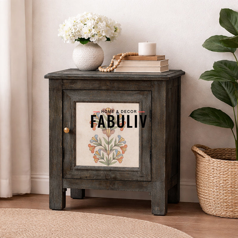Cynthia Solid Wood Bedside Table