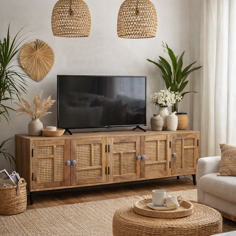 Theodore Solid Mango Wood TV Cabinet in 2 Colours