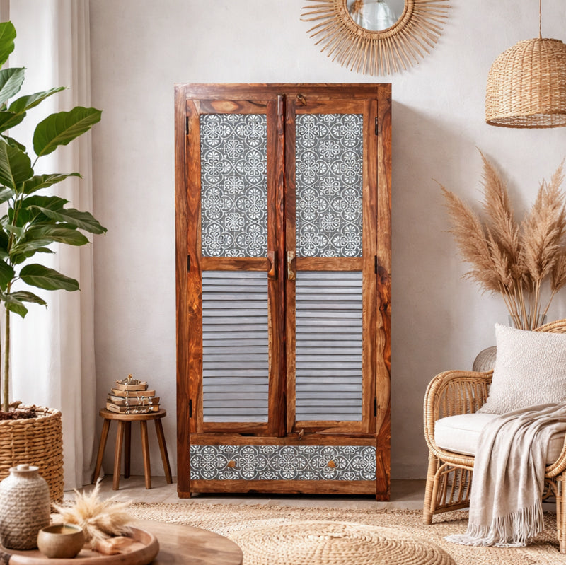 Felice Solid Wood Wardrobe