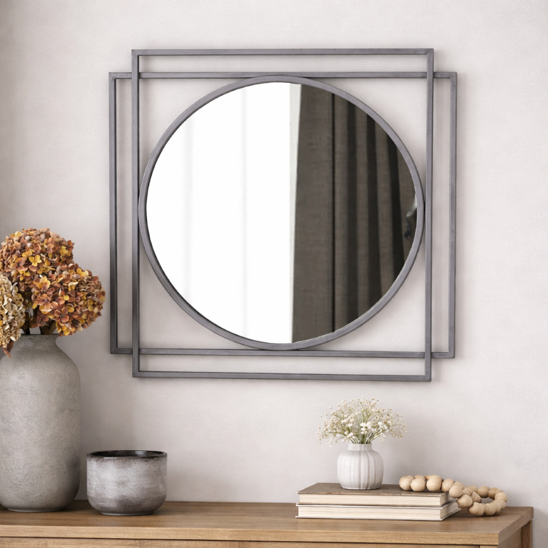 Orne Iron Decorative Mirror