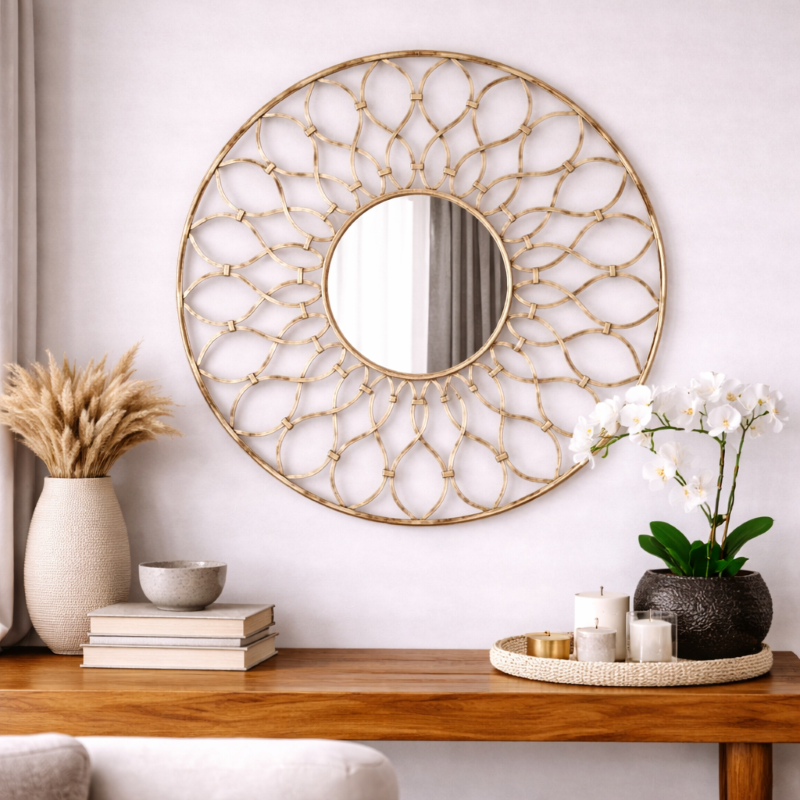 Natura Iron Decorative Mirror