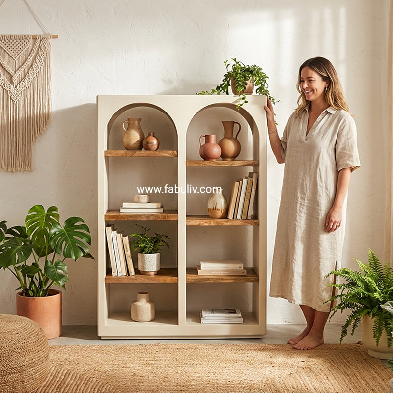 Advaya 8-Shelf Display Cabinet