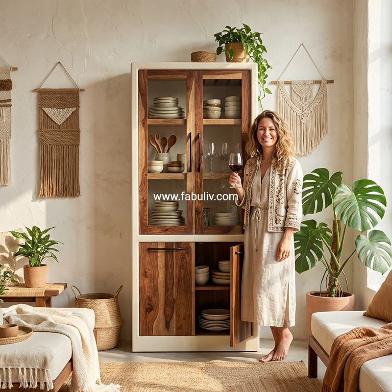 Advaya Tall Buffet Cabinet