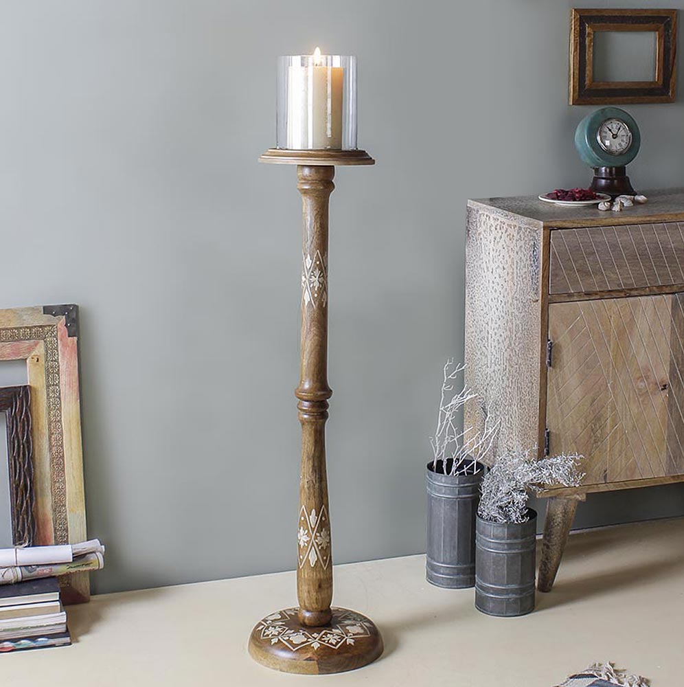 Hester Vintage Floor Candle Stand