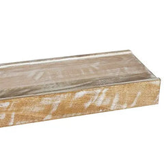 Wooden wall shelves