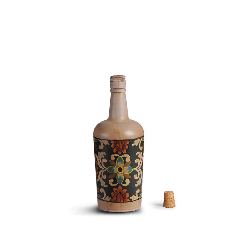 French Art Decorative Glass Bottles Set of 3
