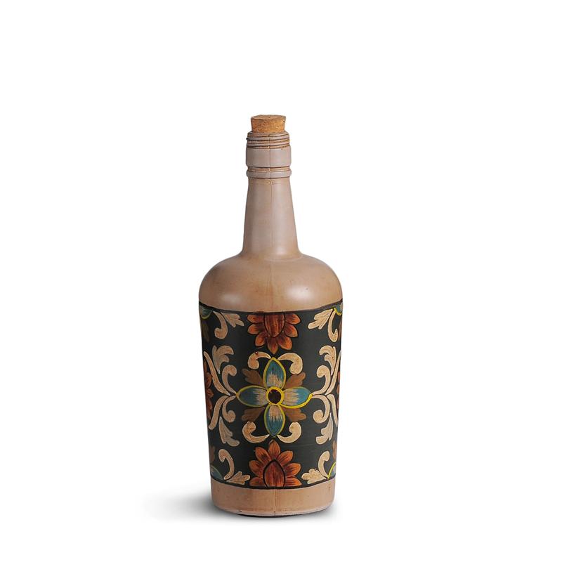 French Art Decorative Glass Bottles Set of 3
