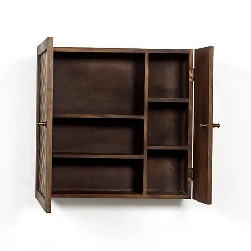 Vintage Solid Wood Wall Mounted Cabinet in 2 Sizes - Fabuliv