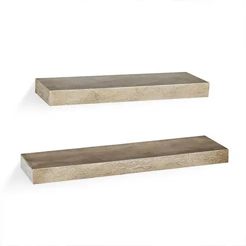 Wooden wall shelves