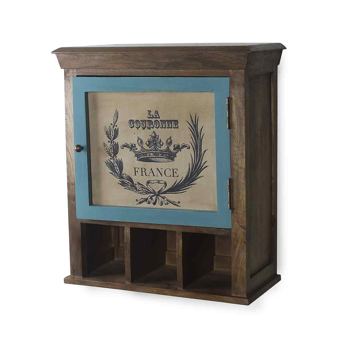 Wooden shelves