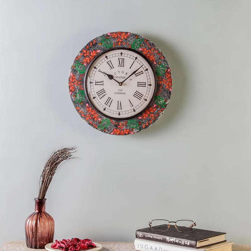 Everdene Multicolour MDF 11 Wall Clock